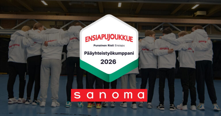 Sanoma Media Finland Ensiapujoukkueen pääyhteistyökumppaniksi tukemaan junioriurheilijoiden ensiapuvalmiutta 